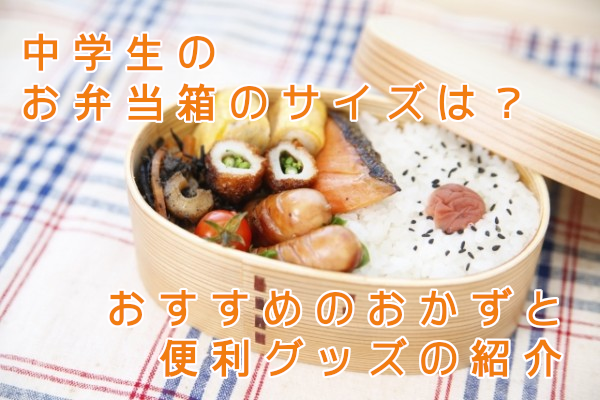 中学生のお弁当箱のサイズは?おすすめのおかずと便利グッズの紹介