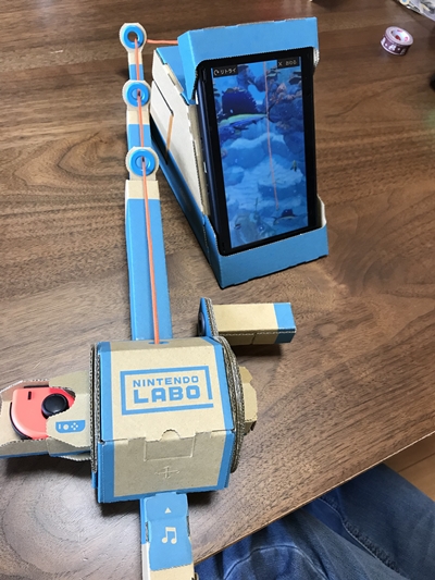 Nintendo Laboの釣り竿が完成