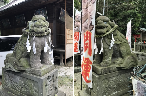 海南神社の狛犬