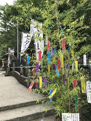 海南神社の七夕飾り