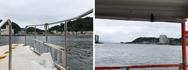 浦賀の渡し・船からの景色